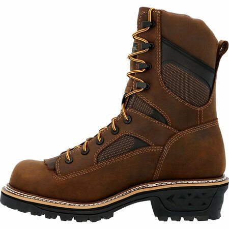 Georgia Boot LTX Logger Composite Toe Waterproof Work Boot, BROWN, W, Size 10.5 GB00617